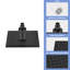 8" Black Square Rainfall Shower Head, Wall/Ceiling Mounted-114229151