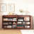 Walnut Fluted TV Stand with Power Outlet-361298420