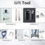 Remise extérieure spacieuse en métal pour outils de jardin - avec des gants faciles à assembler-115808172-115808170