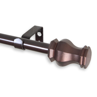 Gallager Adjustable 0.62'' Single Curtain Rod