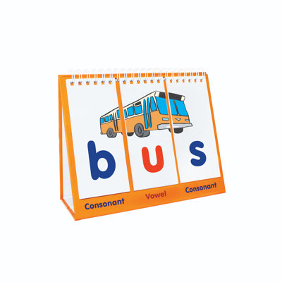 Junior Learning Double-Sided CVC Flips, Pack Of 3