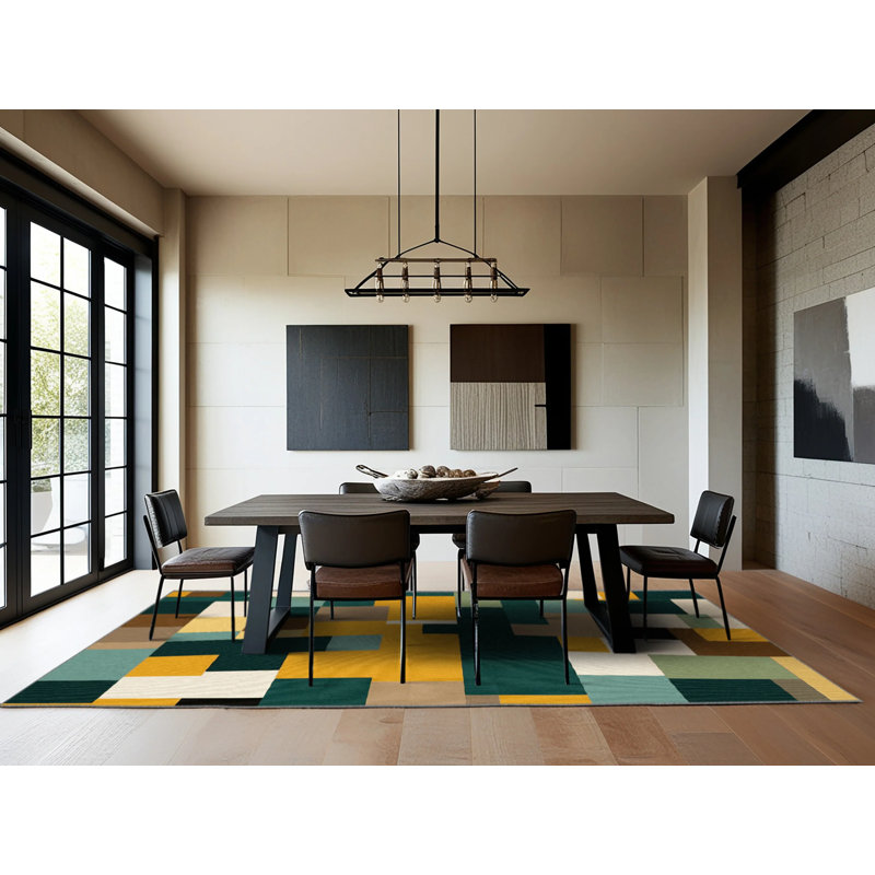Tapis fabriqué en canyon, Rond 3 pi