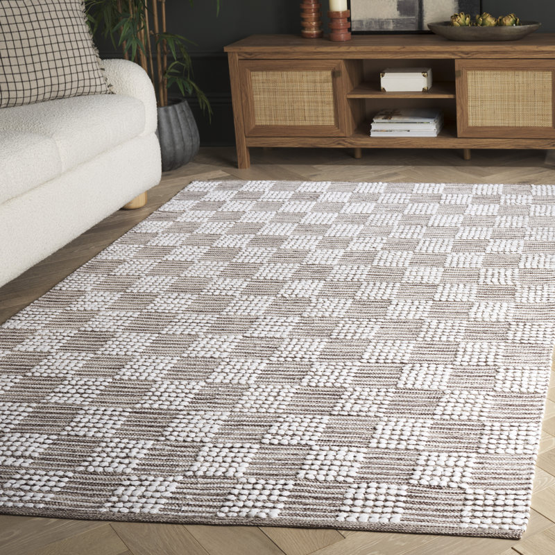 Tapis brun / ivoire Nayelie 979, Rectangle de 5 pi x 8 pi