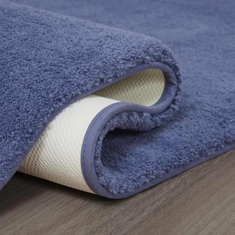 Takeichi Non-Skid Resistance Quick Dry Bath Rug, Navy