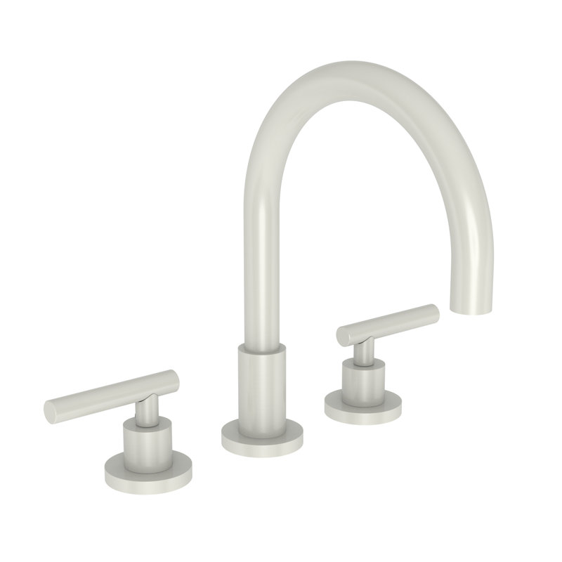East Linear Double Handle Kitchen Faucet, English Bronze, Lever