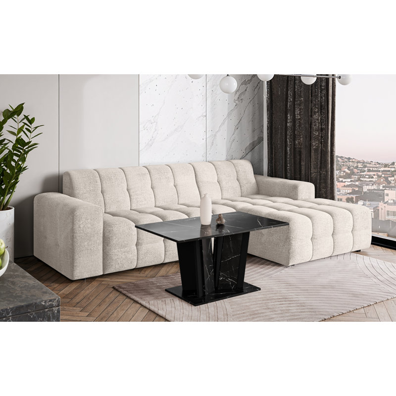 Pedestal Coffee Table, Black