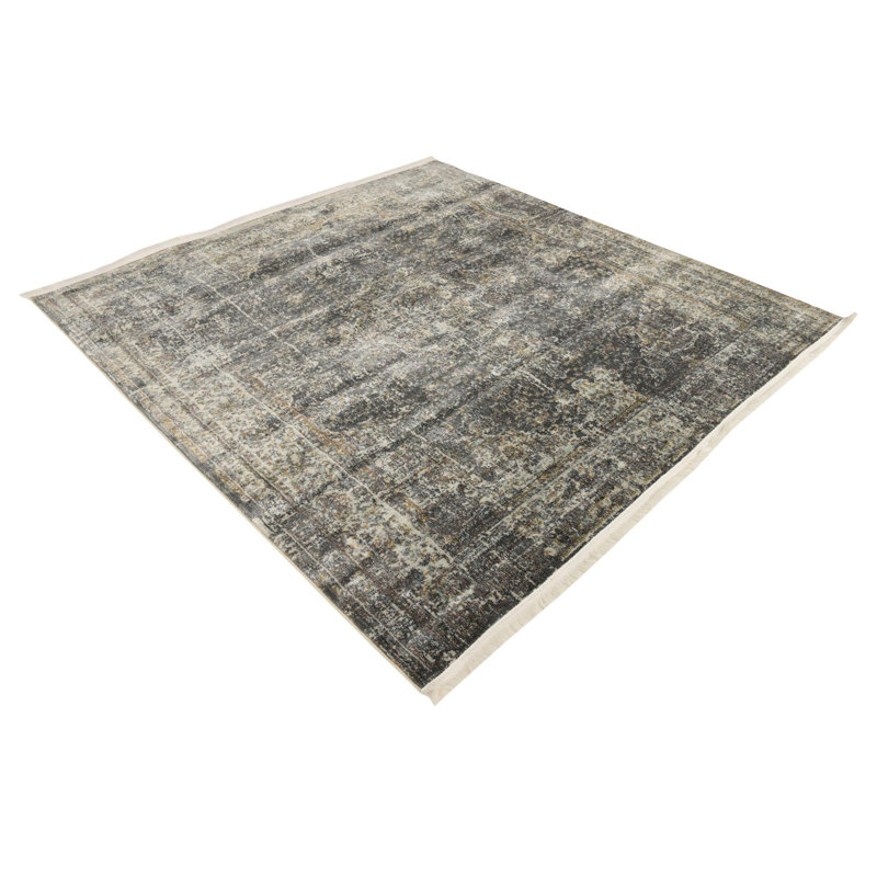 Abstract Indoor Rug, Square 8'2"