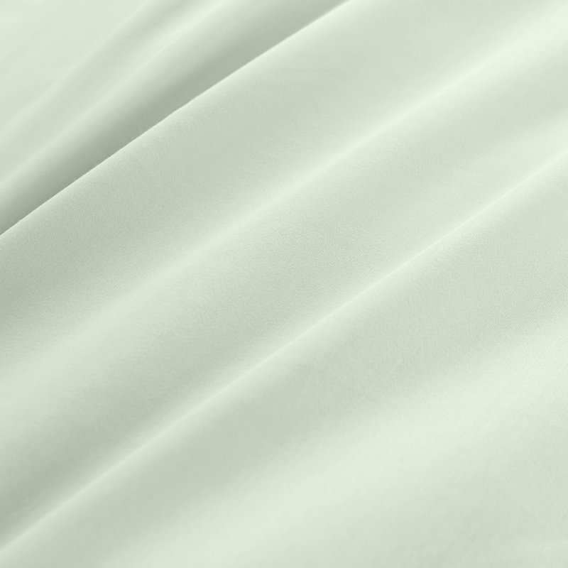 400 Thread Count 100% Cotton Sateen Flat Sheet, Double (4'6), Green