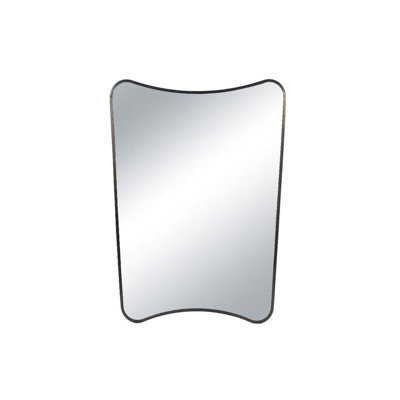 Iris Brass Framed Wall Mirror