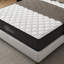 Matelas en gel rafraîchissant de 12 pouces pour grand lit, eau, soulagement, fonctionne avec une base ajustable, conception gris et blanc, rembourrage en mousse à mémoire de forme, matelas à structure à ressorts, transfert à faible mouvement, cadre de base,-880392098-880392100