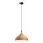 Lombardy 1 - Natural Dome Pendant Light – Handmade Hemp Rope Woven Lampshade, Rustic Boho Ceiling Light for Home, Cafe & Office