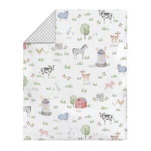 Sweet Jojo Designs Farm Animals 5 Piece Toddler Bedding Set & Reviews ...