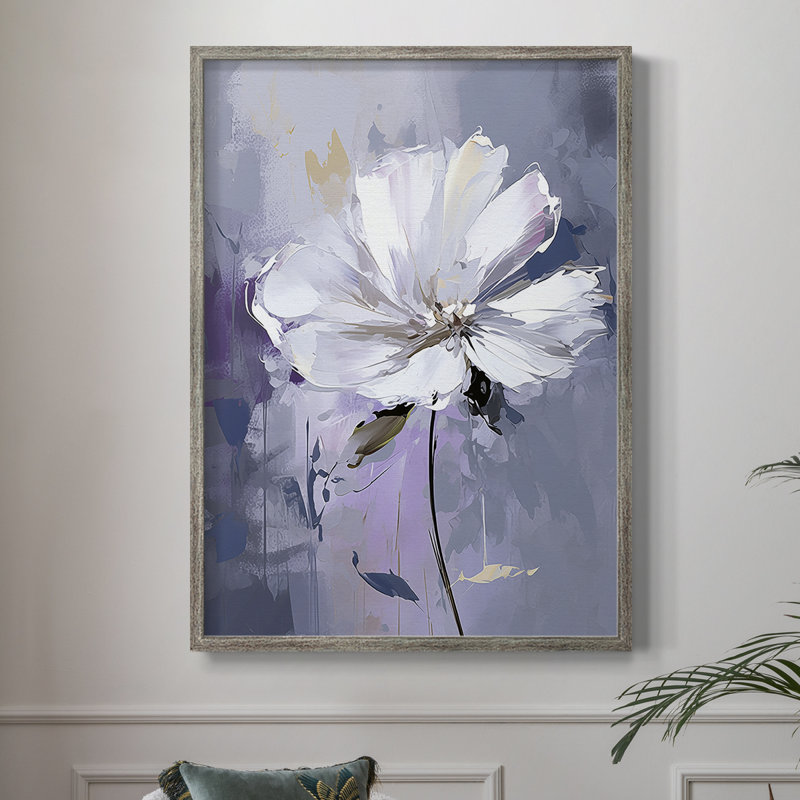 Reproduction encadrée FLORAL Series CDxxxiv - bois massif, H 15 po x l 12 po