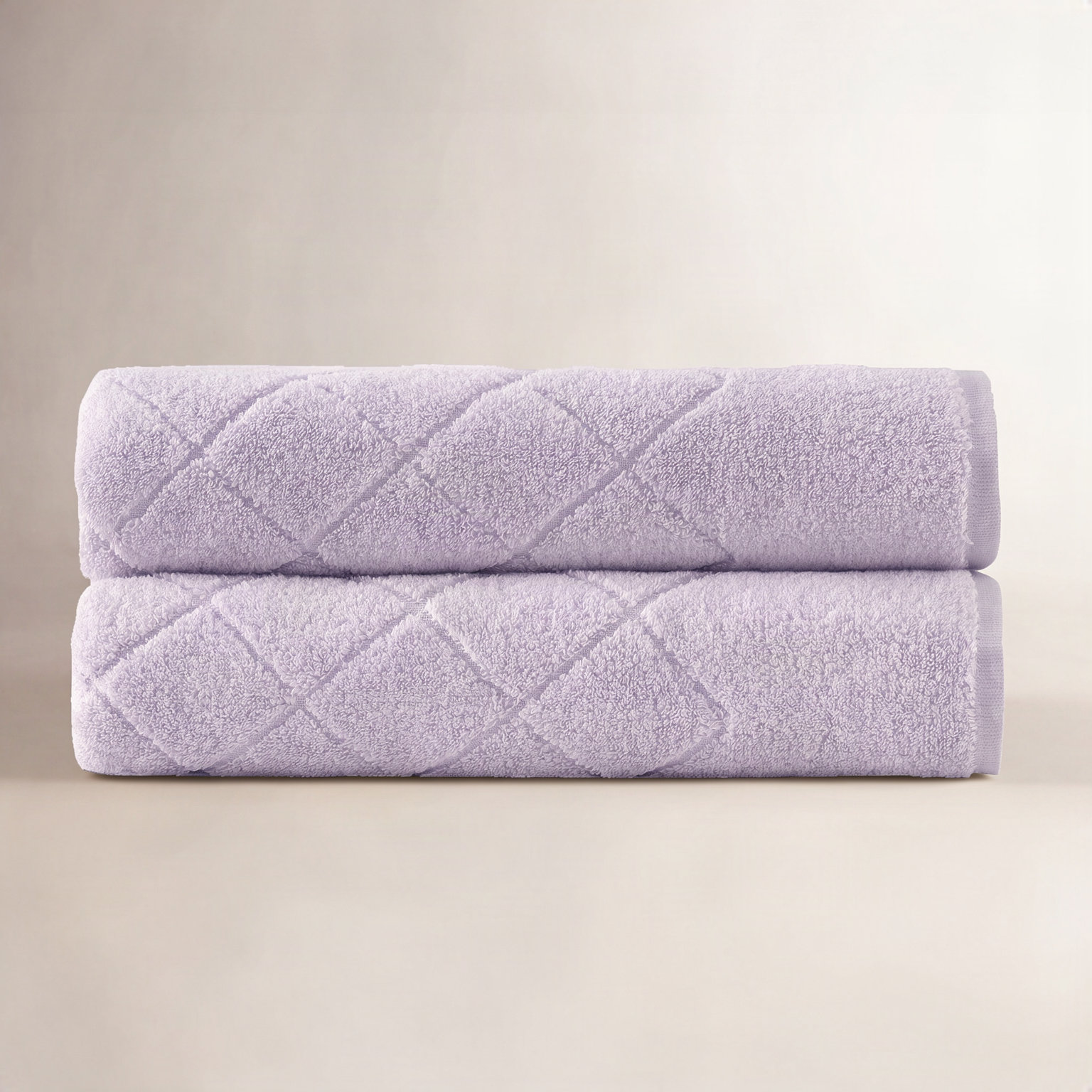 Turkish Cotton Bath Sheet Set, Lilac