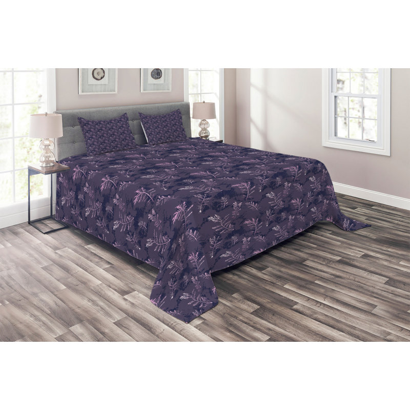 Polyester Coverlet, King Bedspread + 2 Shams