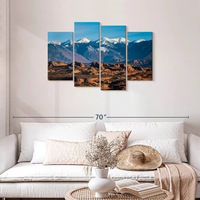 Paysage de montagne La Sal, H 27 po x l 43 po