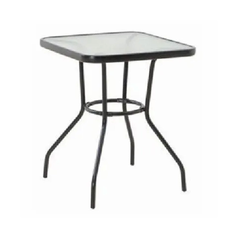 Elkie Square Glass Outdoor Dining Table