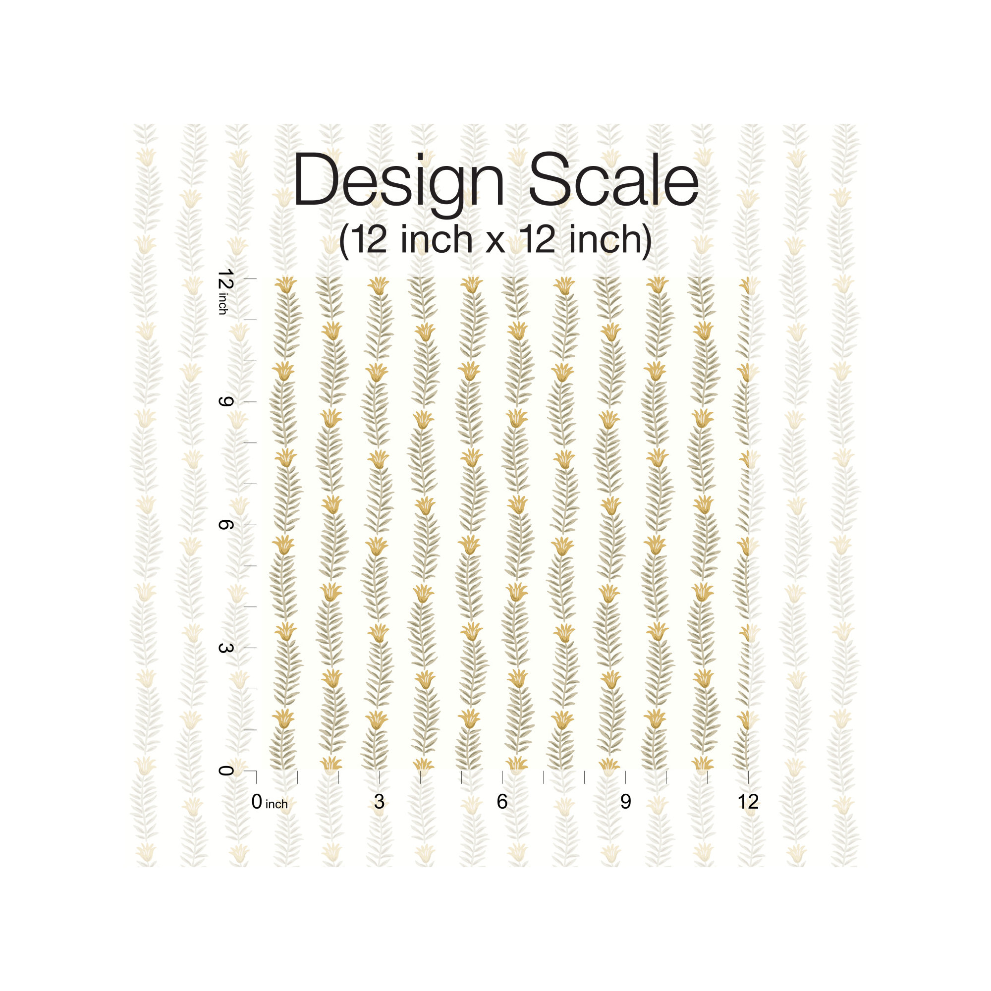 Rifle Paper Co. Eden 27" L x 27" W Smooth Wallpaper Rol, White/Beige
