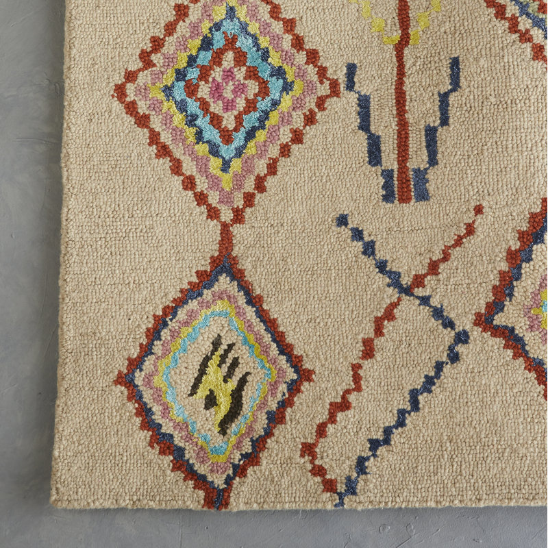 Agostini Moroccan Handmade Wool Rug, Rectangle 8'6" x 11'6"