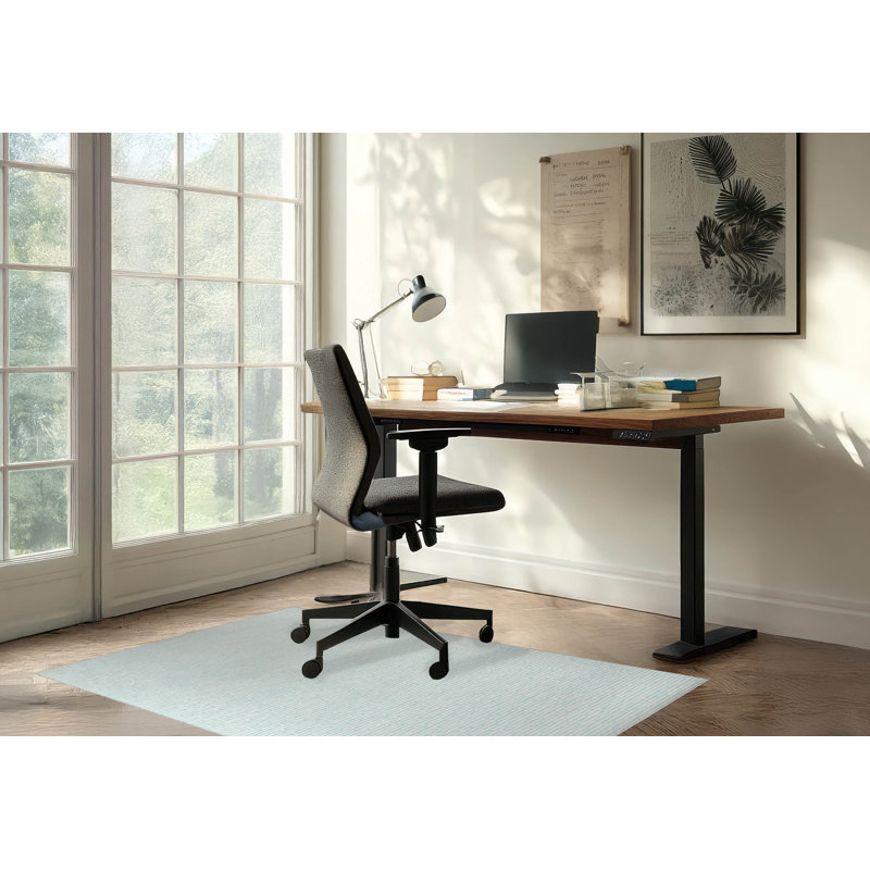 Tapis de bureau Twilight Labyrinth, L 6 pi x L 4 pi, Bleu clair