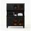 All Solid Wood Vintage Food Cabinet Dining Room Against Wall One Piece Organizer