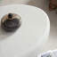 Table basse elliptique en fibre de verre