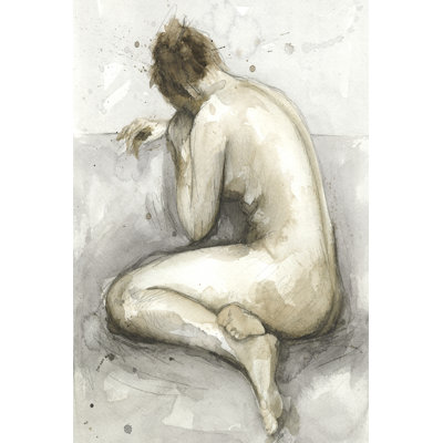Figure In Watercolour II by Megan Meagher - Wrapped Canvas Print