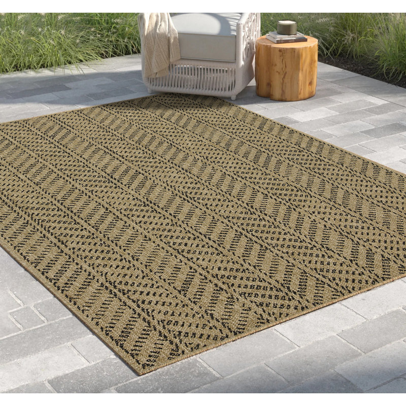 Earth Collection Indoor-outdoor Area Rug – Contemporary Pattern, Stain Resistant, Kid & Pet-friendly Flatweave For High-traffic Spaces