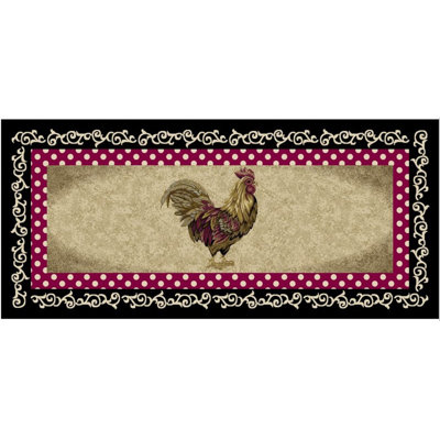 Antigo Synthetic Water Resistant Non-Skid Kitchen Mat