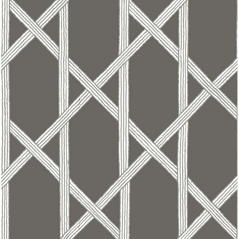 Papier peint 33 pi x 20,5 po Azmaara, Gris anthracite