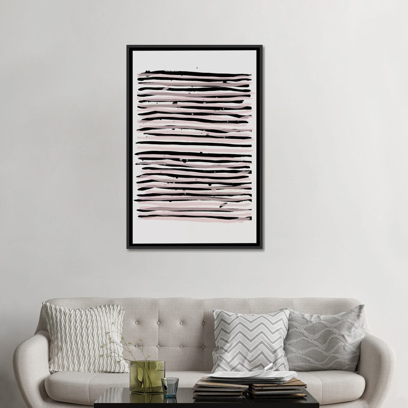 «Minimalisme XXVI», impression sur toile tendue, H 26 po x l 18 po x P 1,5 po, Toile encadrée noire, Pas de tapis