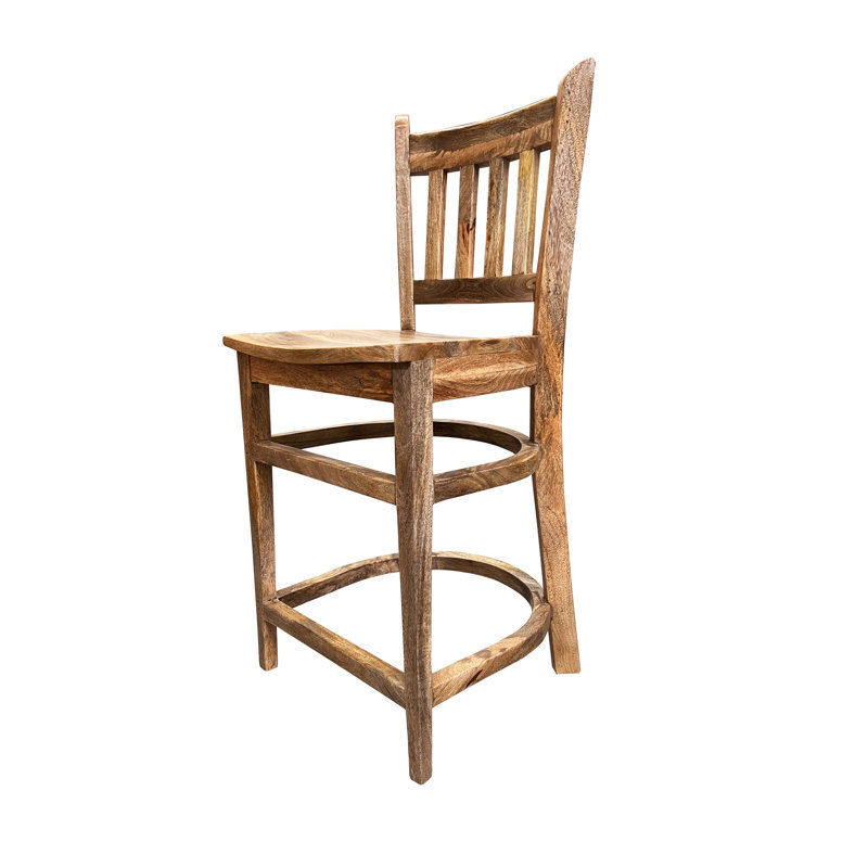 Tabouret de comptoir Kimberline Mango, Tabouret de bar (siège d'une hauteur de 30 po)