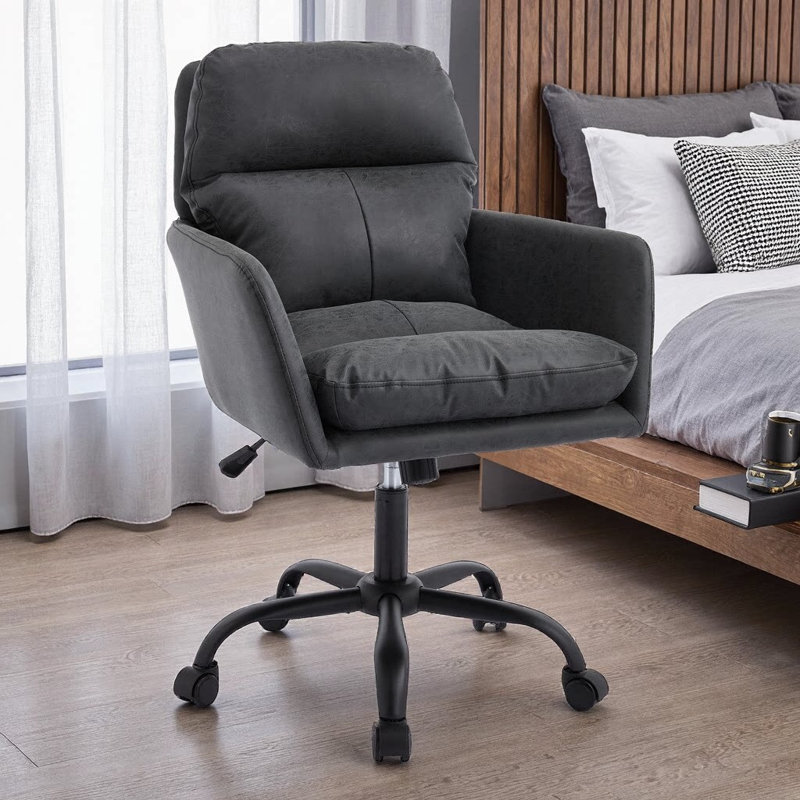 Chaise de bureau en polyuréthane - Polyvalence compacte pour votre meuble-lavabo, votre chambre à coucher ou votre coin créatif