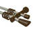 Stainless Steel/Walnut Varnished