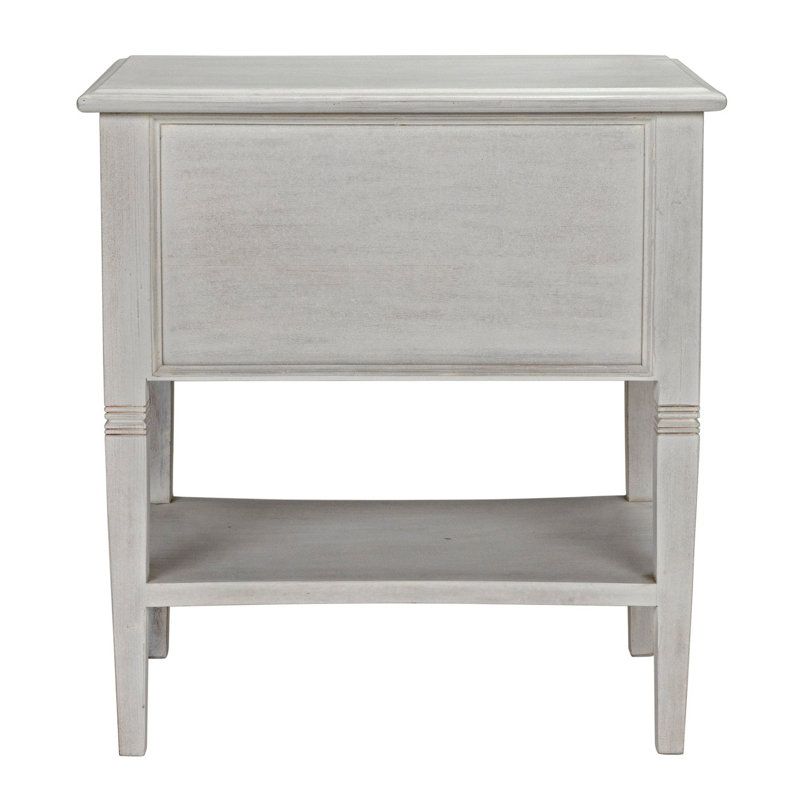 Oxford End Table, White Wash