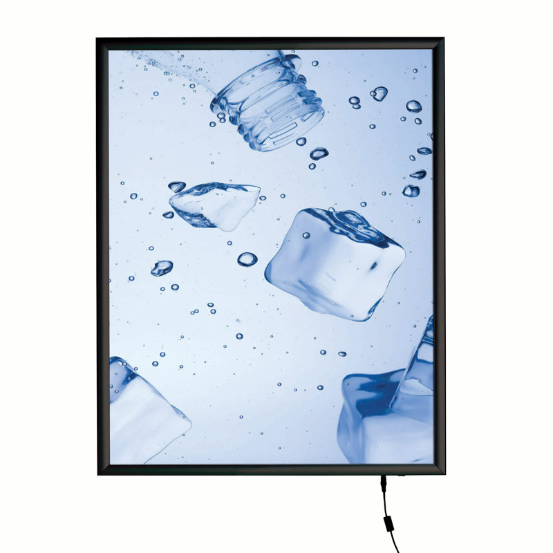 Boîte à affiche intelligente à DEL, 22 pi x 28 pi, Noir