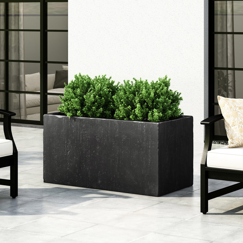 Jardinière carrée d'extérieur 35 po L