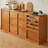 70.87"Simple brown solid wood dining sideboard for wall storage