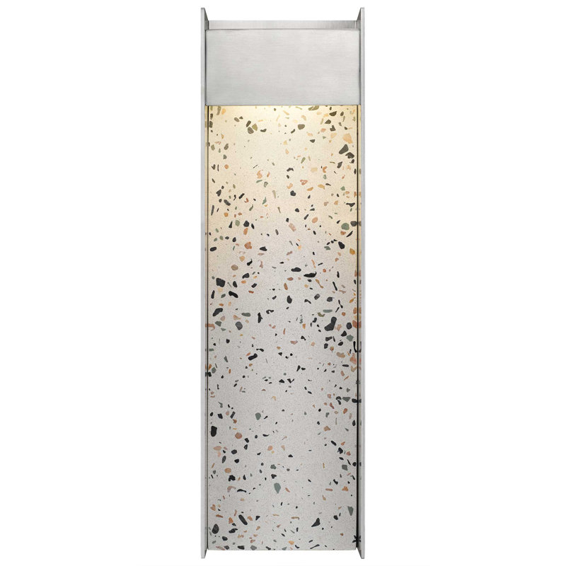 Terrazzo LED Wall Sconce with Real Terrazzo Stone Inset, 3-CCT Selectable, Dimmable, Dark Sky Friendly, Wet Rated, ADA Compliant