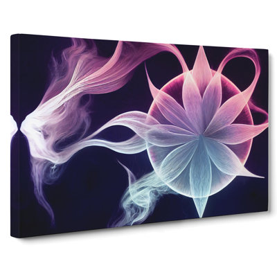 Fierce Modern Flower Art - Wrapped Canvas Print