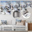Harmony of Winter Village II - paysages, impression sur métal-83170845