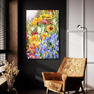 «Flower Power» par Annelein Beukenkamp, art mural en verre acrylique