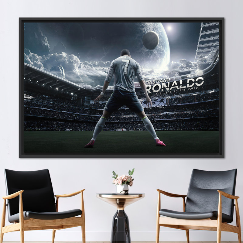 Print on Canvas, 25 cm H x 35 cm W, Black Floater Framed