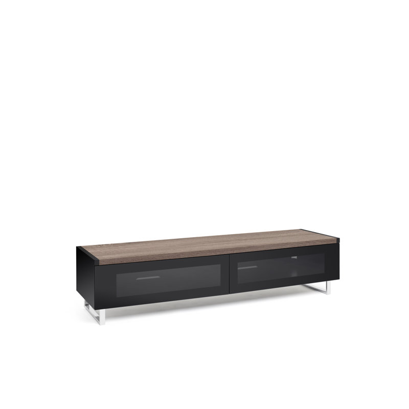 Liverman Unfinished TV Stand for TVs up to 78", Light Oak