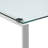 Orion Glass Top Metal Base Writing Desk-33064536
