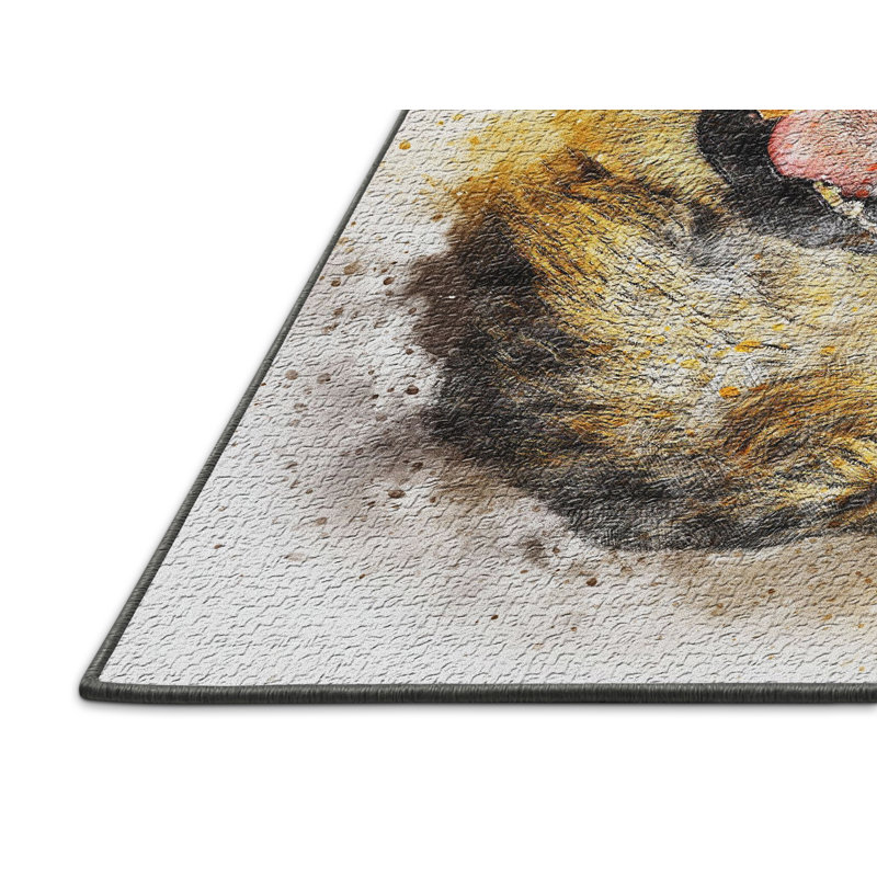 Tapis jaune lion, Rectangle 3 pi x 5 pi