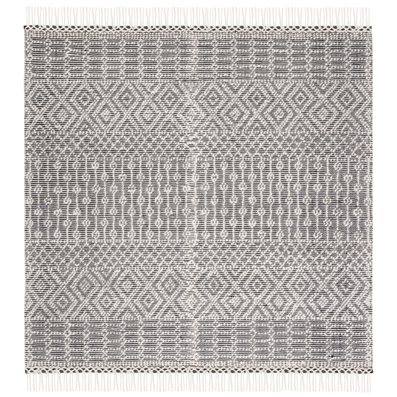 Tapis tissé à la main Southwestern Southwestern, Carré 4 pi