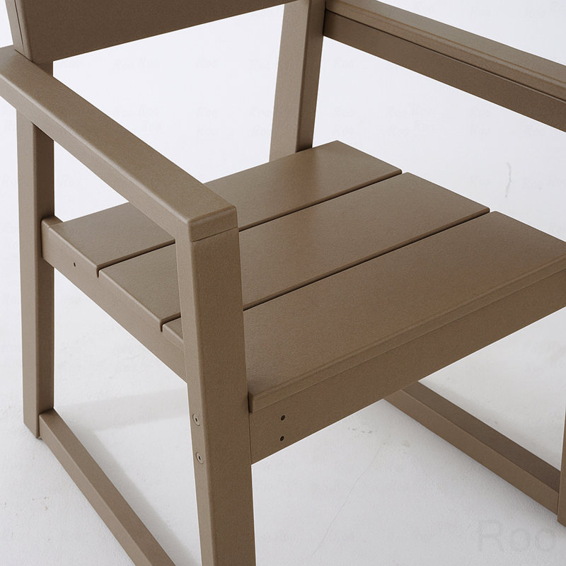 Fauteuil de jardin d'extérieur, design moderniste avec dossier