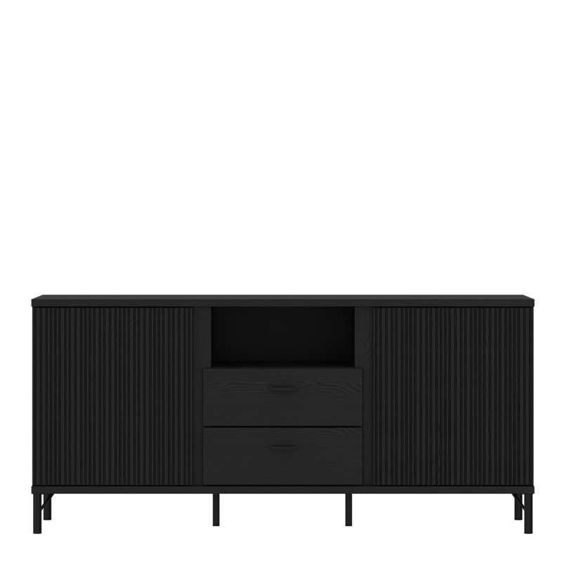 Unfinished TV Stand,  Black Graphite, 70cm H x 150cm L x 40cm W
