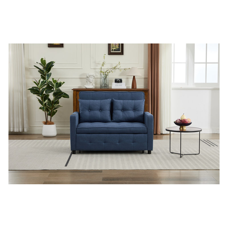 Fauteuil convertible Boneless, Bleu